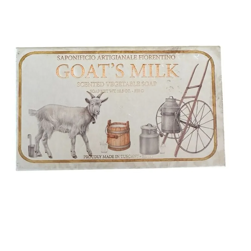 Saponificio Artigianale Goat's Milk Scented Vegetable Soap 10.5 oz NEW
